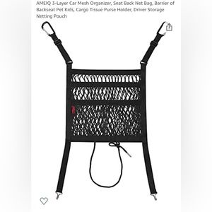 AMEIQ 3-Layer Car Mesh Organizer…